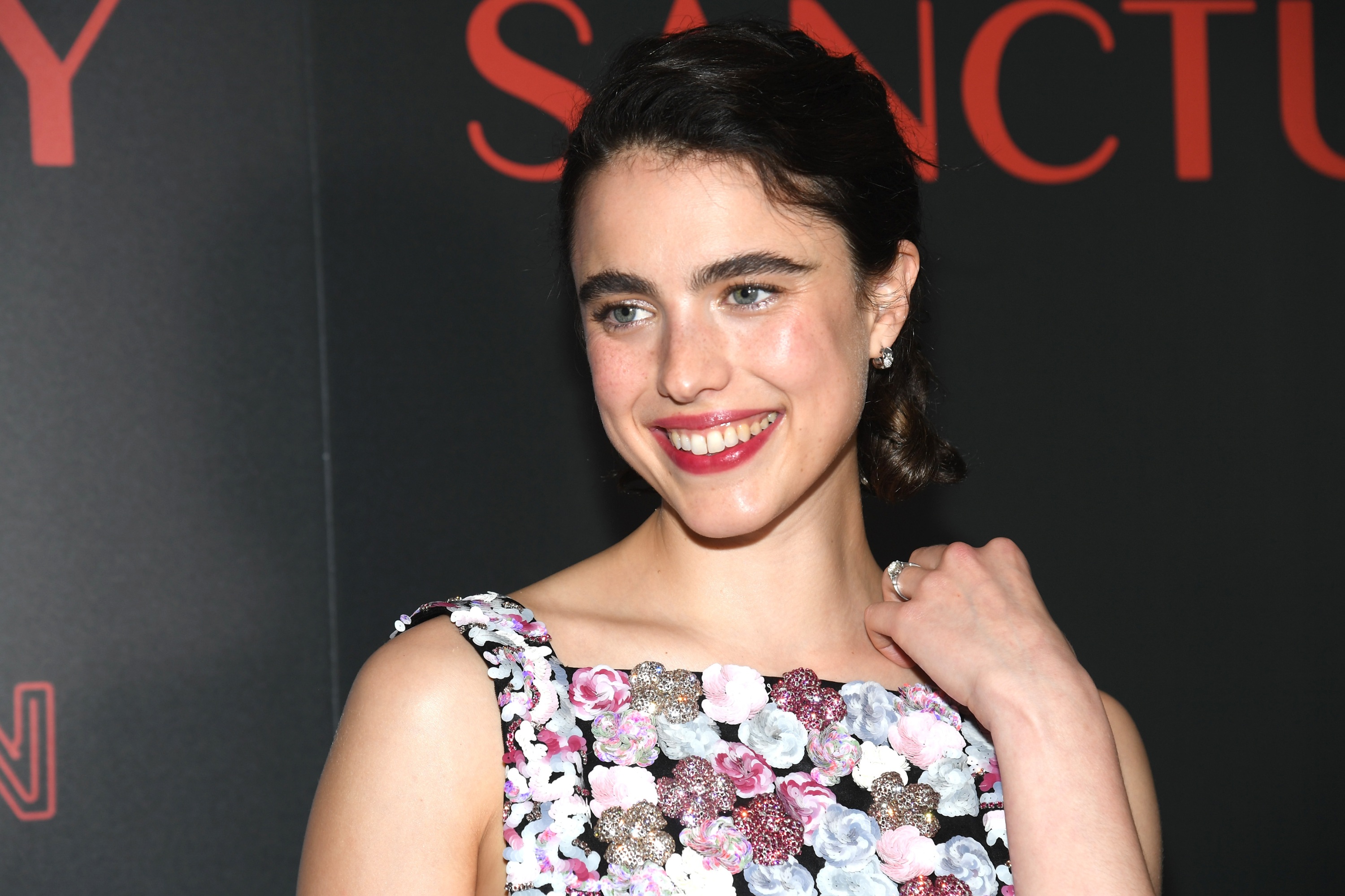 Margaret Qualley at the premiere of 