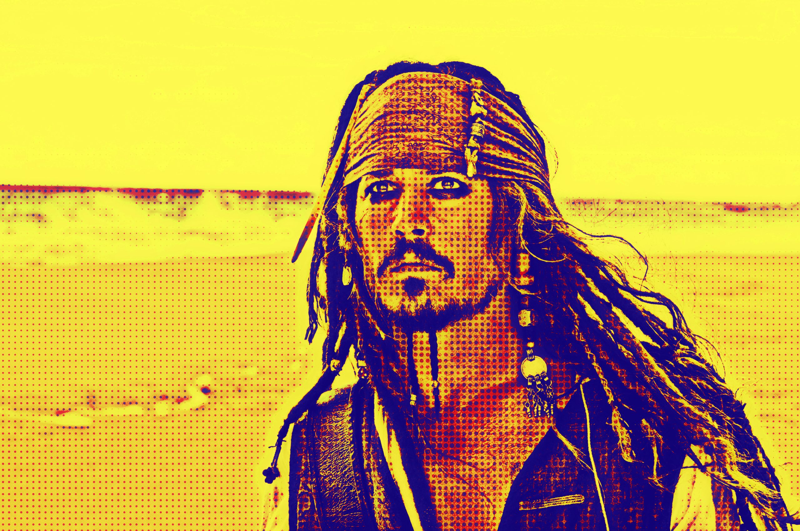 Johnny Depp in Pirates of the Caribbean: On Stranger Tides